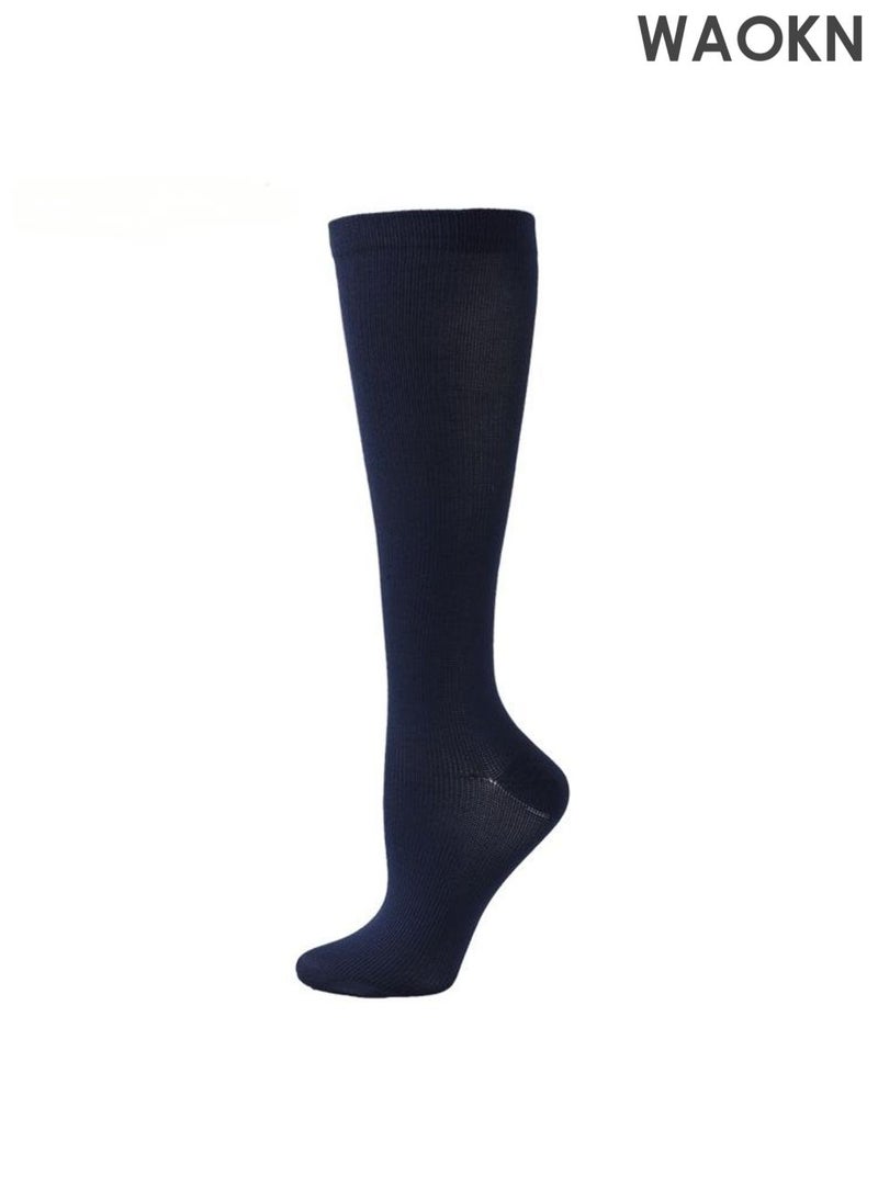 دبليو أيه أو كي أن جوارب الضغط ، جوارب العجل ، جوارب الضغط الرياضية النسائية ، مواد النايلون التقليدية ، جوارب مسطحة قابلة للتنفس وجوارب أنبوب طويلة مقاومة للرائحة ، مواد قابلة للتنفس وتجفيف سريع مريحة ، تصميم ضغط التدرج ، تخفيف تعب عضلات الساق. - Image 2