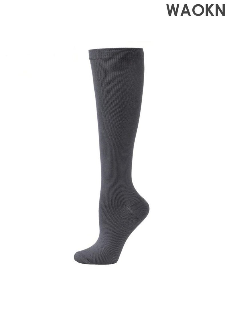 دبليو أيه أو كي أن جوارب الضغط ، جوارب العجل ، جوارب الضغط الرياضية النسائية ، مواد النايلون التقليدية ، جوارب مسطحة قابلة للتنفس وجوارب أنبوب طويلة مقاومة للرائحة ، مواد قابلة للتنفس وتجفيف سريع مريحة ، تصميم ضغط التدرج ، تخفيف تعب عضلات الساق. - Image 4