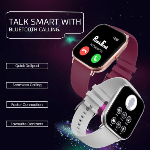 PunnkFunnk H9 1.96” HD Display Smartwatch for Men & Women | Bluetooth Calling | Heart Rate | SpO2 | Sleep Monitor | 100+ Sports Modes | IP67 Waterproof Fitness Watch for Android & iOS - (White) - Image 3