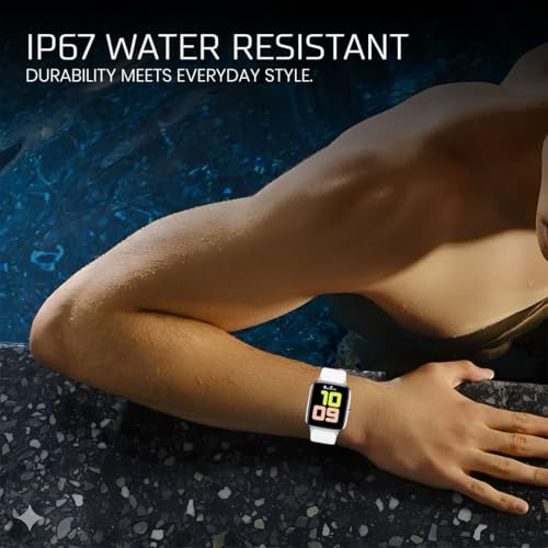 PunnkFunnk H9 1.96” HD Display Smartwatch for Men & Women | Bluetooth Calling | Heart Rate | SpO2 | Sleep Monitor | 100+ Sports Modes | IP67 Waterproof Fitness Watch for Android & iOS - (White) - Image 4