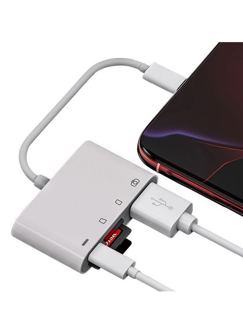 Multi-Function Card Reader Lightn 4-in-1 【 Read TF/SD/USB/Charging 】