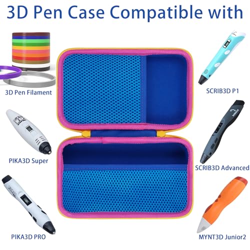 Aenllosi Hard Carrying Case for SCRIB3D Pen / MYNT3D Junior2 3D Pen, P1 3D Printer & Advanced 3D Printing Pen Holder Bag,Mesh Pocket for Filament Refill & 3D Pen Charger(Case Only) - Image 3