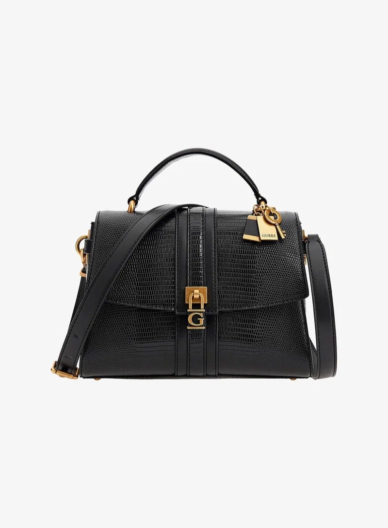 GUESS Guess - Ginevra Logo Top Handle Flap Cross-body Bags  - Image 1