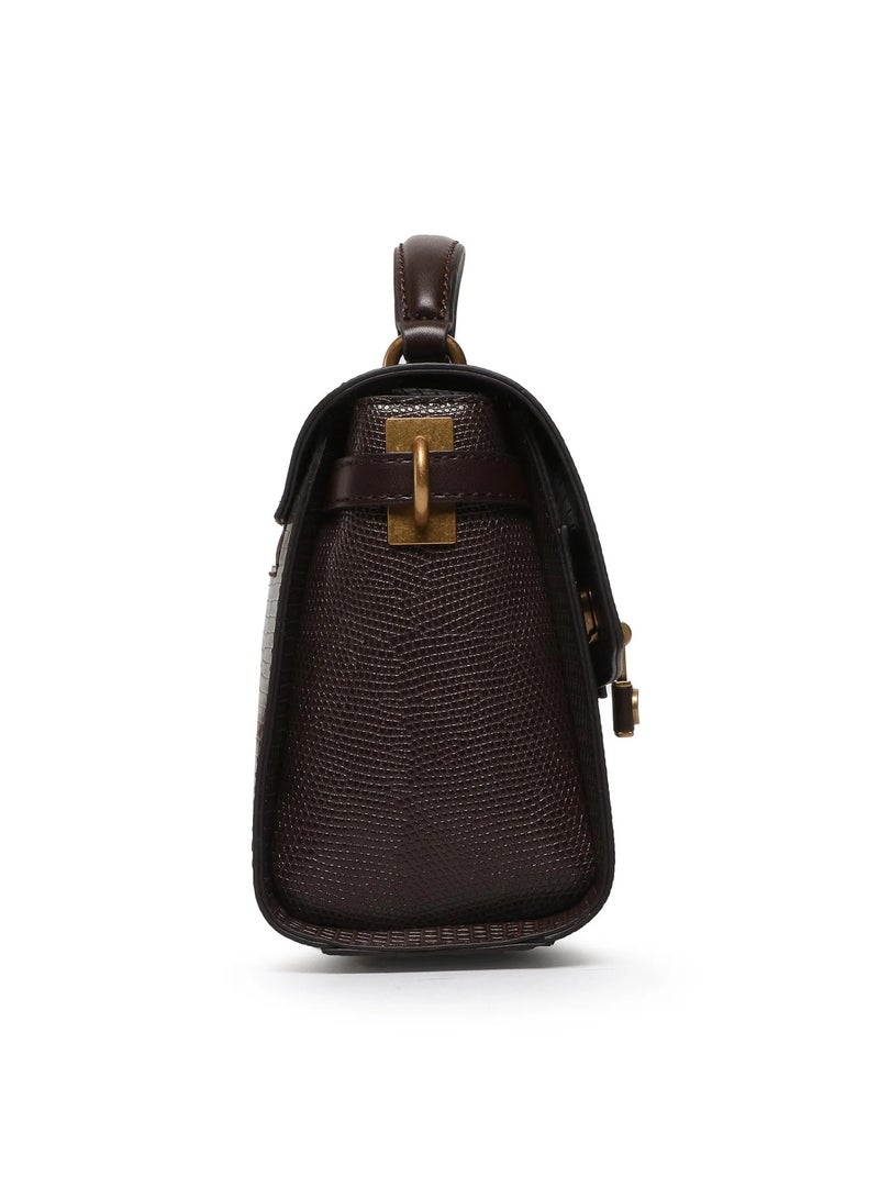 GUESS Guess - Ginevra Logo Top Handle Flap Cross-body Bags  - Image 2