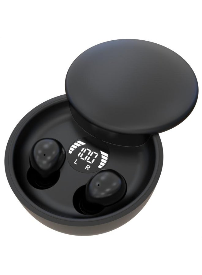 2024 Ultra Mini Invisible Sleep Wireless Earphone Small Earbuds Noise Cancelling Hidden Sport Game Headphones HD HIFI Bass Sound Headset Sliding Cover 