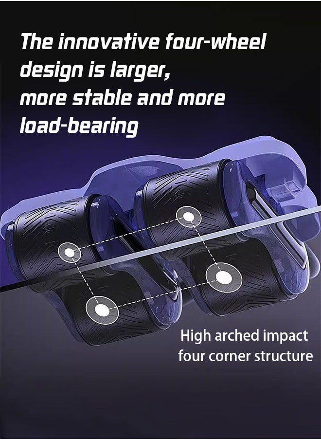 0TO1 TECH Automatic Rebound Abdominal Wheel Elbow Support Abdominal Wheel, Upgraded Four-Wheel Core Exercise Gear, Men and Women  - Image 5