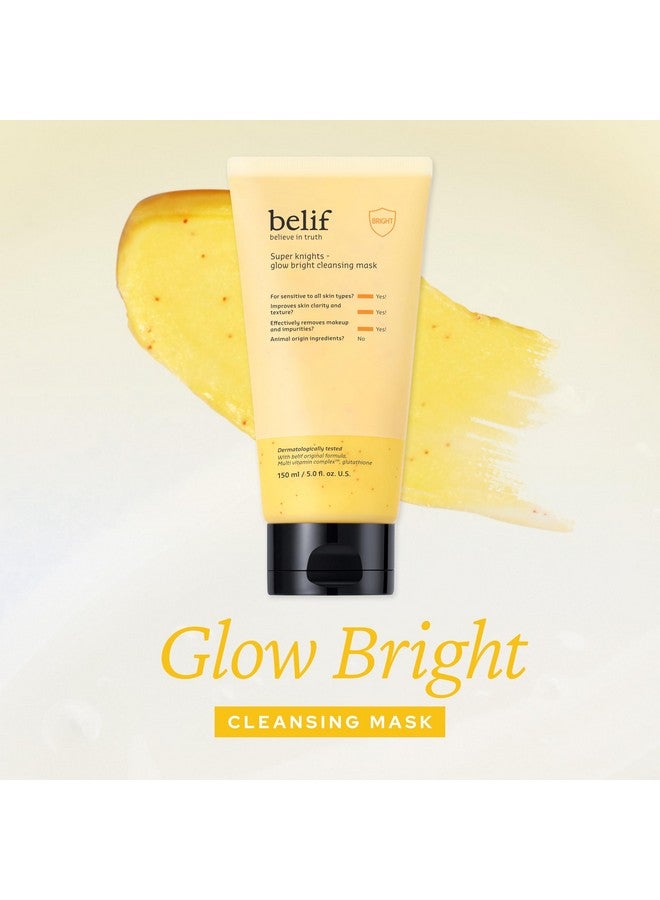 بليف بيليف سوبر نايتس - قناع تنظيف متوهج، قناع ومنظف للوجه ٢ في ١ مع مركب فيتامينات متعددة وغلوتاثيون | لجميع أنواع البشرة والبشرة الحساسة | منتجات العناية بالبشرة الكورية (١٤٠ مل) - Image 2