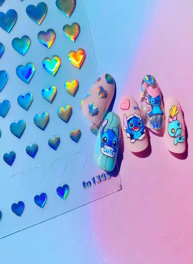 Dedyel 5D Embossed Cute Nail Art Stickers Cartoon Kawaii Design Anime Self Adhesive Nail Stickers for Women Kids Girls Nails Art Decorations - Image 4
