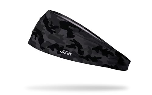 JUNK Brands Big Bang Lite Headband - Moisture-Wicking, Performance Fabric, Non-Slip, Sports Sweatband for Men & Women - One Size - Black Ops - Image 1