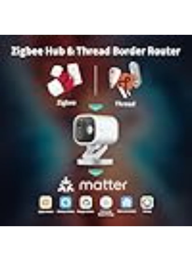 Aqara Camera Hub G5 Pro WiFi, Color Night Vision Security Camera Outdoor, 2.4/5Ghz WiFi, HomeKit Secure Video, Thread Border Router, Local Detection, Thread/Zigbee, Supports Alexa,Google Home (Gray) - Image 4