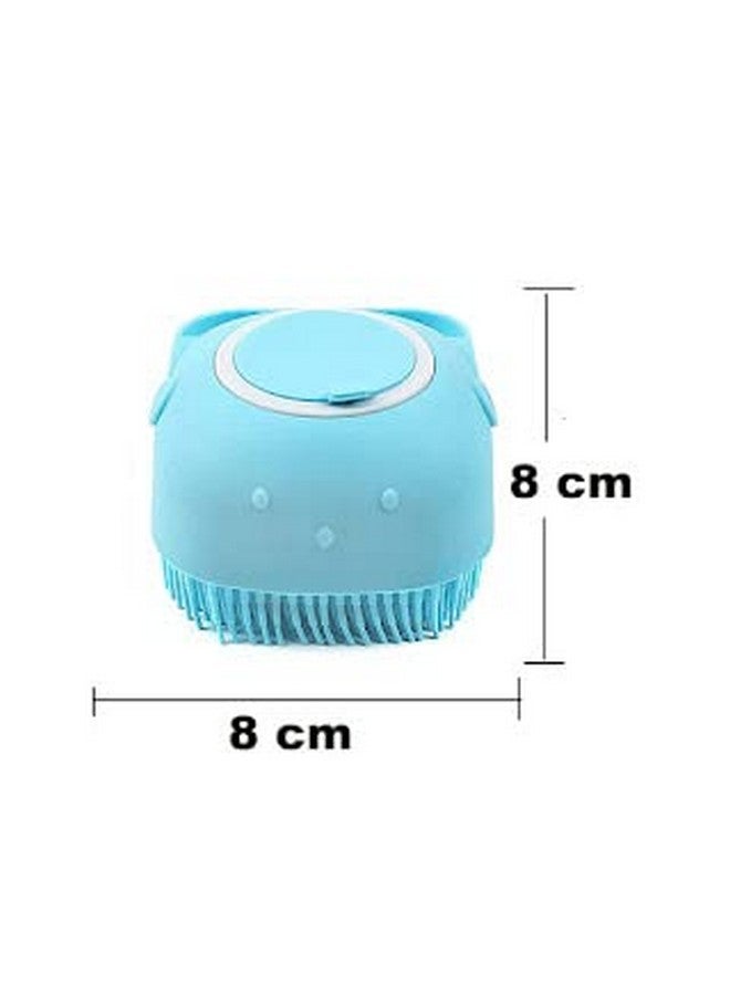HOMETIC Silicone Soft Bath Body Brush with Shampoo Dispenser Scrubber-use in Shower Deep Cleaning Gentle Scrub Massage for Children, Men Women (Multicolor) - Image 5