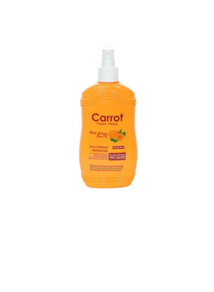 Carrot Tanning Accelerator – 200ml Intensive PAPAYA Tanning Spray – Natural Extract Tanning Spray - Image 1