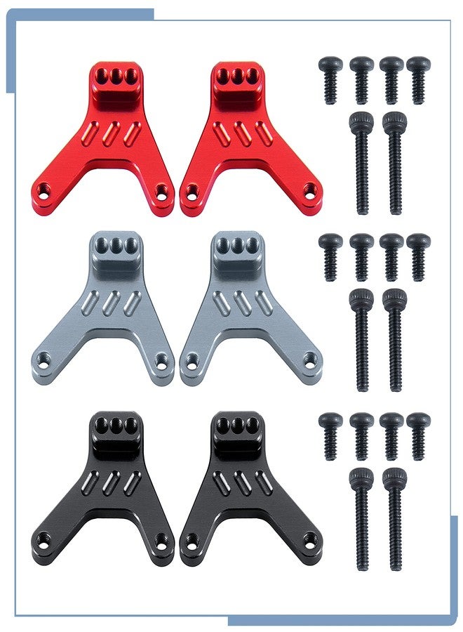 Zolikar 2PCS RC Aluminum Alloy Rear Shock Mount Shock Tower for Kyosho Mini Z 4x4 1/18 Scale Jimny 1/24 Scale Wrangler, Titanium - Image 4