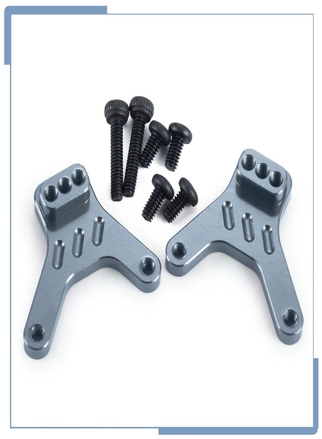 Zolikar 2PCS RC Aluminum Alloy Rear Shock Mount Shock Tower for Kyosho Mini Z 4x4 1/18 Scale Jimny 1/24 Scale Wrangler, Titanium - Image 2