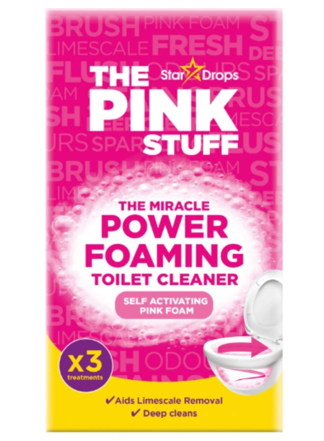Stardrops The Pink Stuff Foaming toilet cleaner 3x100g - Image 1