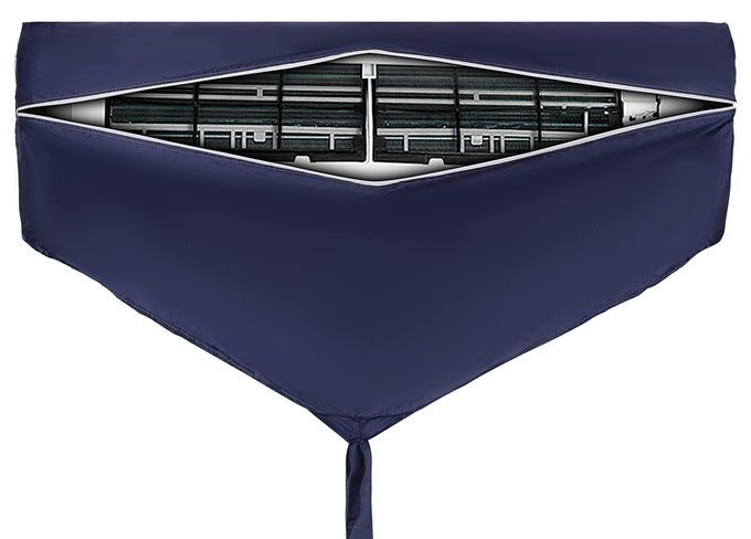 Vintage Pro Split AC Service Wash Bag/Cover For Indoor Unit, Waterproof (2 Ton, Navy Blue) - Image 1