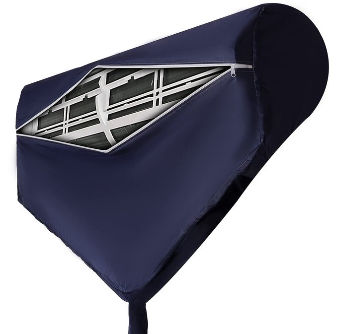 Vintage Pro Split AC Service Wash Bag/Cover For Indoor Unit, Waterproof (2 Ton, Navy Blue) - Image 2