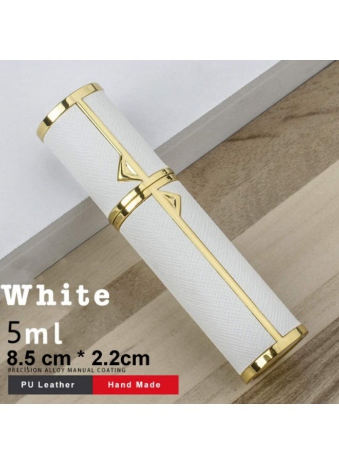 GGEROU - Perfume Bottles Empty Refill, Perfume Atomizer, Refillable Portable Mini Perfume Atomizer, Perfume Spray bottle Atomizer, 5ml White - Image 1