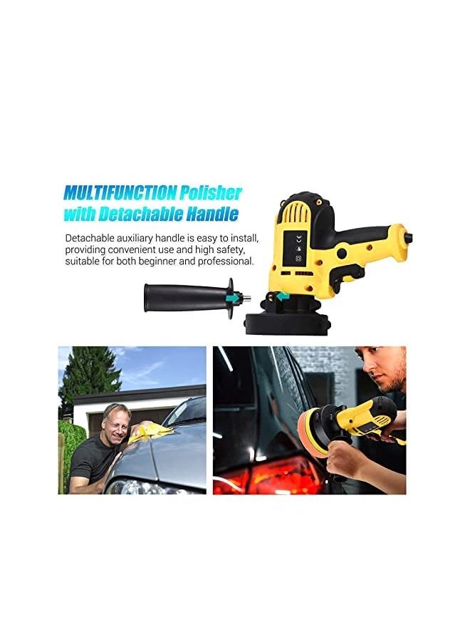 Generic Polisher Machine Kit Variable Speed Car Buffer Polisher Home Diy Polisher Car Buffer Polisher Waxer Kit For Car Sanding Polishing Waxing Sealing Glaze