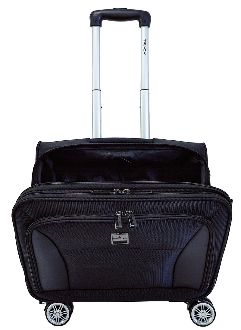 Track - Laptop Trolley Bag With Wheels  Cabin Crew Pilot Case Executive Business Briefcase - Image 1