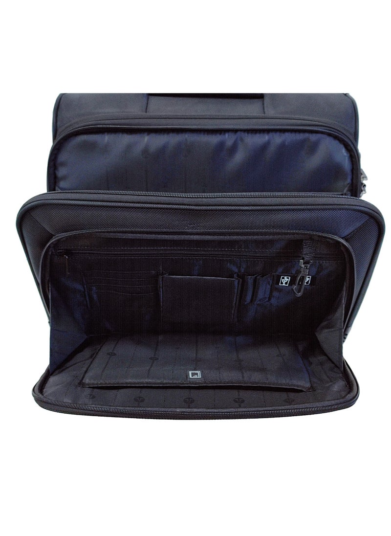 Track - Laptop Trolley Bag With Wheels  Cabin Crew Pilot Case Executive Business Briefcase - Image 1