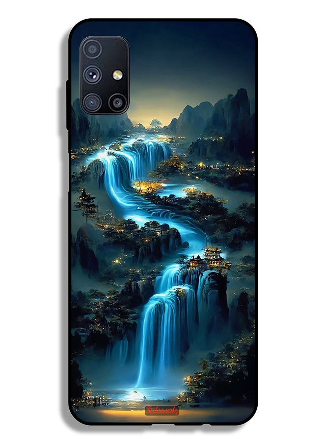 Tolwak غطاء حماية لهاتف Samsung Galaxy M51 بتصميم شلال  - Image 2