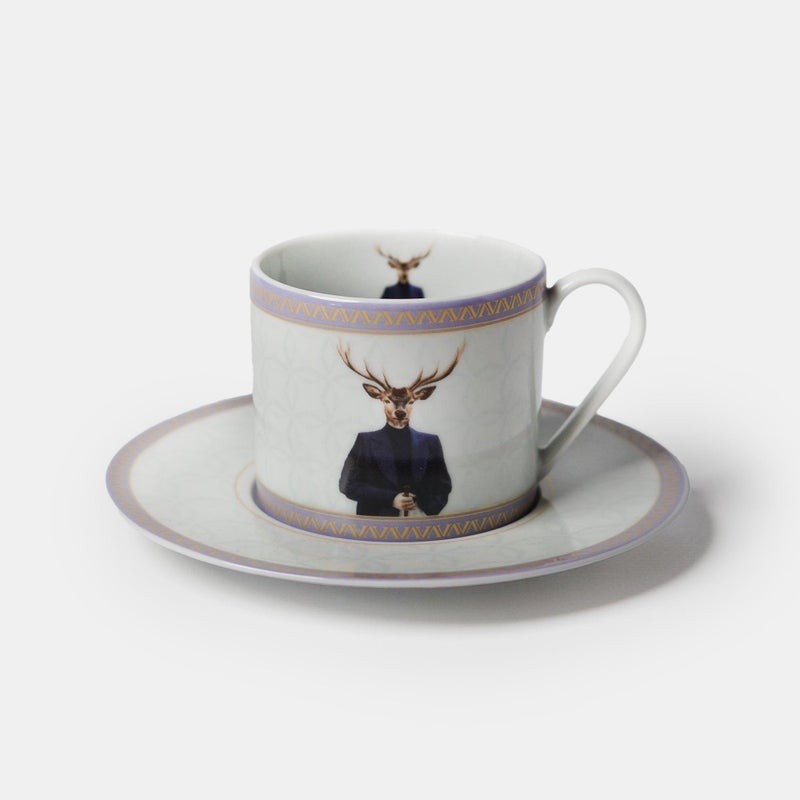VITELLI DESIGN STUDIO Gentleman Porcelain Teacup - Image 1