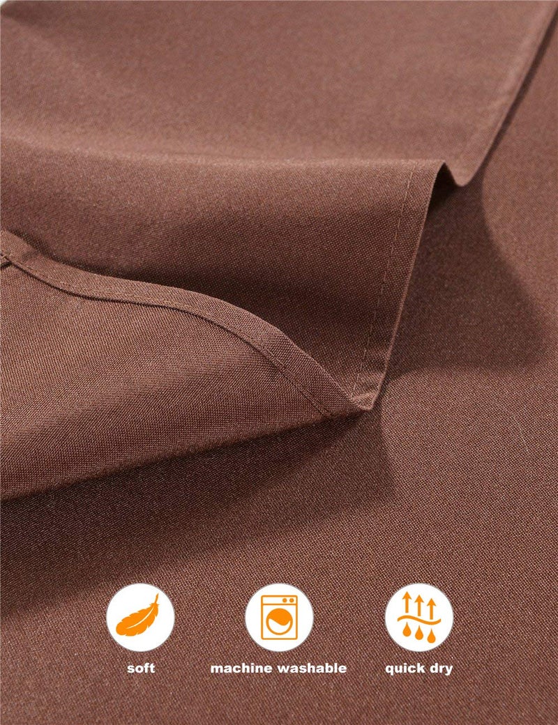 Cieltown Polyester Cloth Falkins 1 دزينة من المناديل القابلة للغسل الصلبة مجموعة من 12 مثالية لحفلات الزفاف عشاء عطلة (20 × 20 بوصة) - Image 4