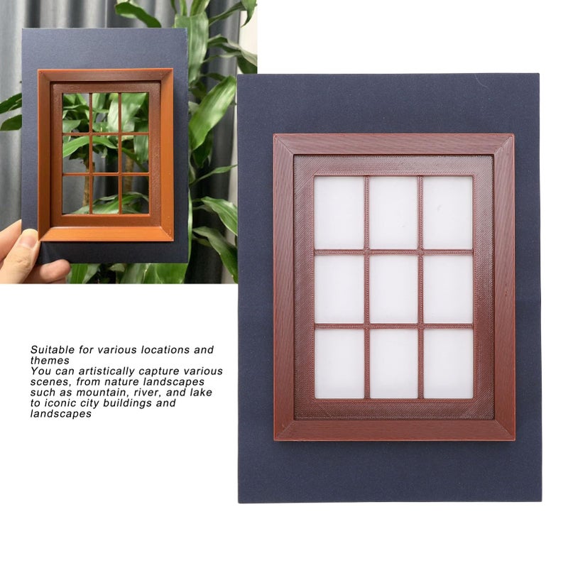 Lightweight Plastic Window Photography Props Portable Travel Photo Frame Scenery - Image 5