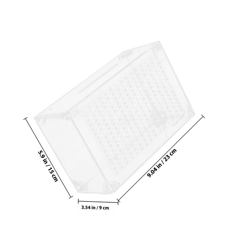 Large Acrylic Money Saving Jar with Digital Counter for Adults Home Table Cash Piggy Bank - Image 3
