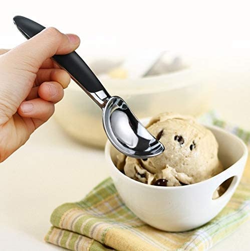 Plenaro Heavy Duty Stainless Steel Ice Cream Scoop with Non-Slip Handle – Strong Dessert Spoon for Hard Ice Cream, Sorbet, Gelato & Frozen Yogurt – Durable Kitchen Tool - Image 5