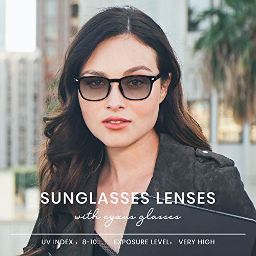 Cyxus Photochromic Glasses Men Women UV Protection with Blue Light Blocking 8382T01 - Image 2