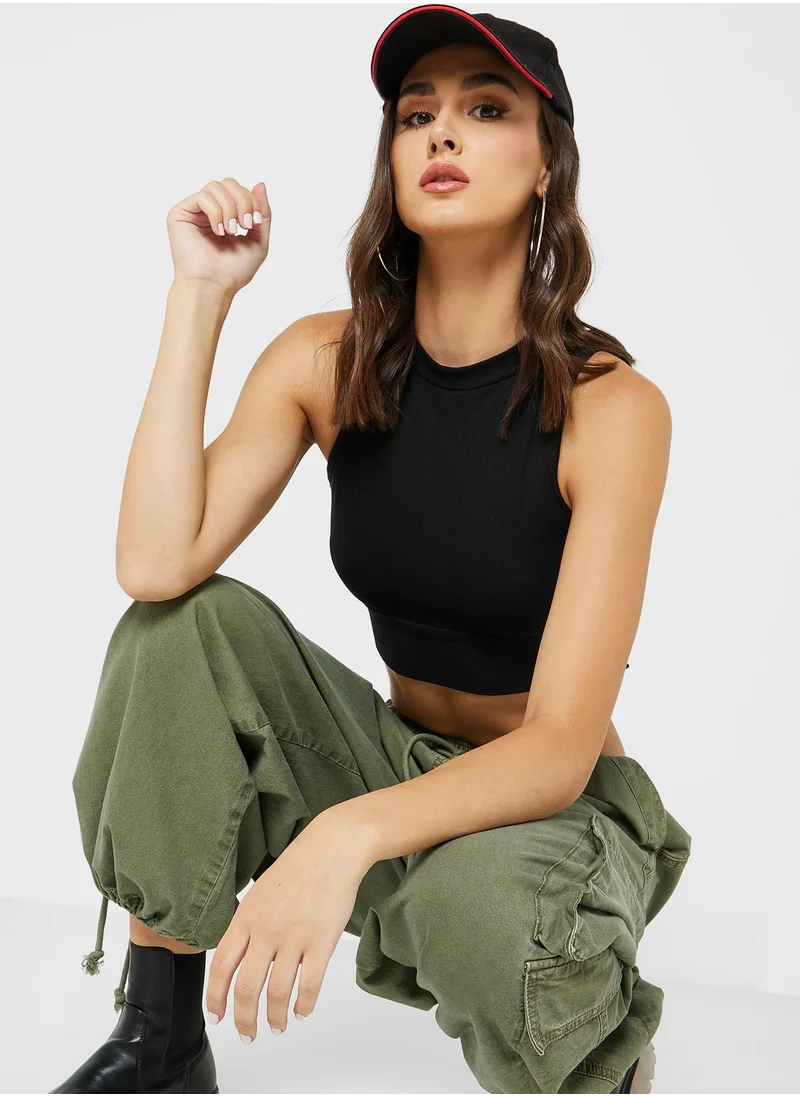 Ginger Cutout Back Top