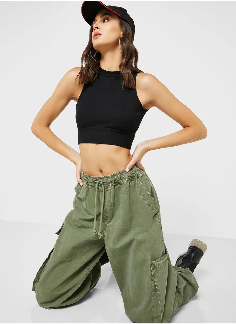 Ginger Cutout Back Top