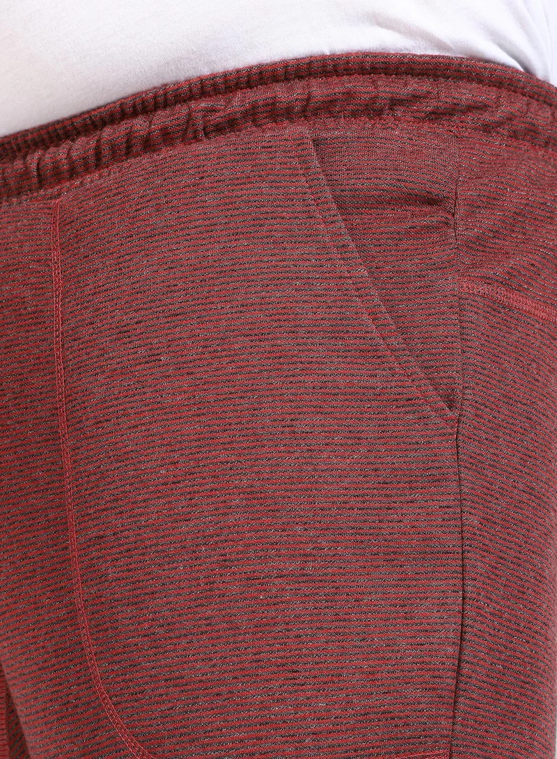 Instafab Plus Men's Cotton Solid Maroon Regular Fit Trackpants