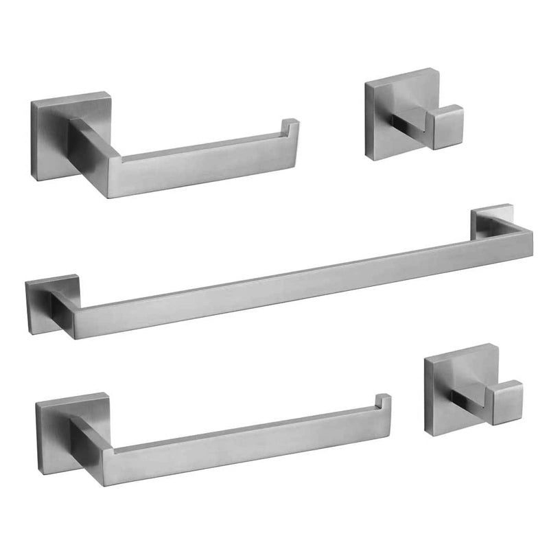 Bathroom Hardware Set 24Inch Towel Bar2pcs Towel HookToilet Paper HolderHand Towel Holder Stainless Steel Brushed Nickel Bathroom Accessories GTS3190N
