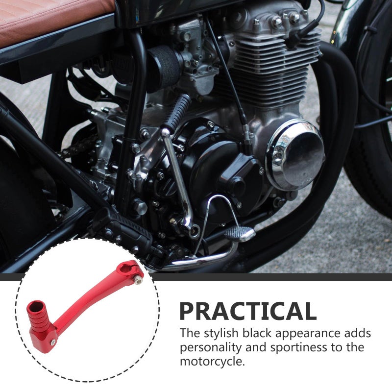 Red Folding Aluminum Motorcycle Gear Shift Lever For Xr50 Dirt Bike Off Road Riding - Image 4