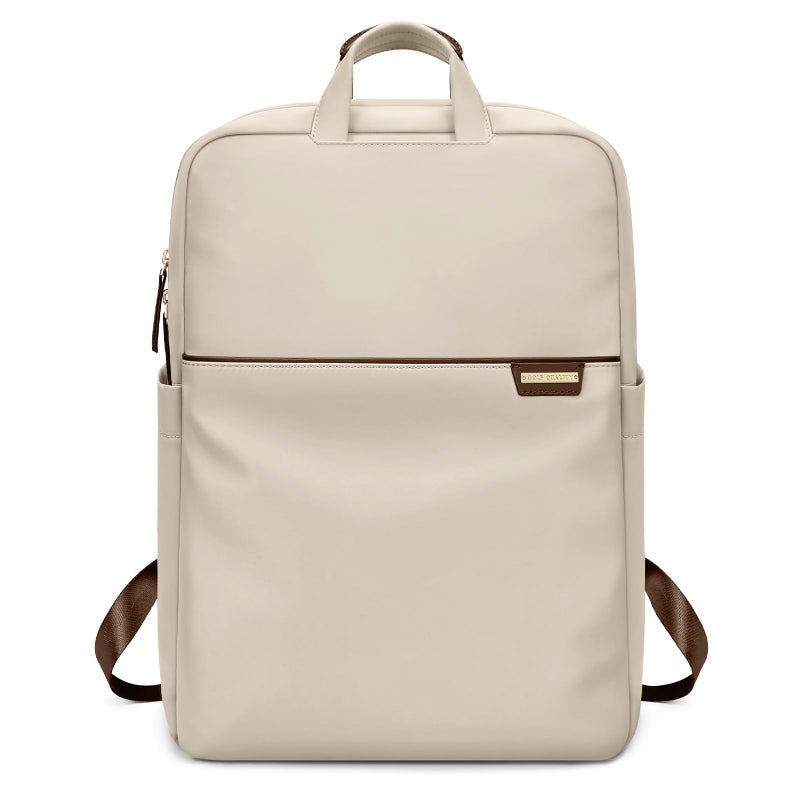 GOLF QUALITY Slim Laptop Backpack for Women Lightweight Business Backpack for Women Computer Bag Purse for Commuting Fit 173 Inch Apricot - Image 2