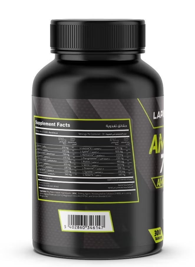 Laperva Amino Tablets, 7500 mg, 300 Tablets, Lean Muscles Growth, Protects Muscles, Pack of 2 - Image 4