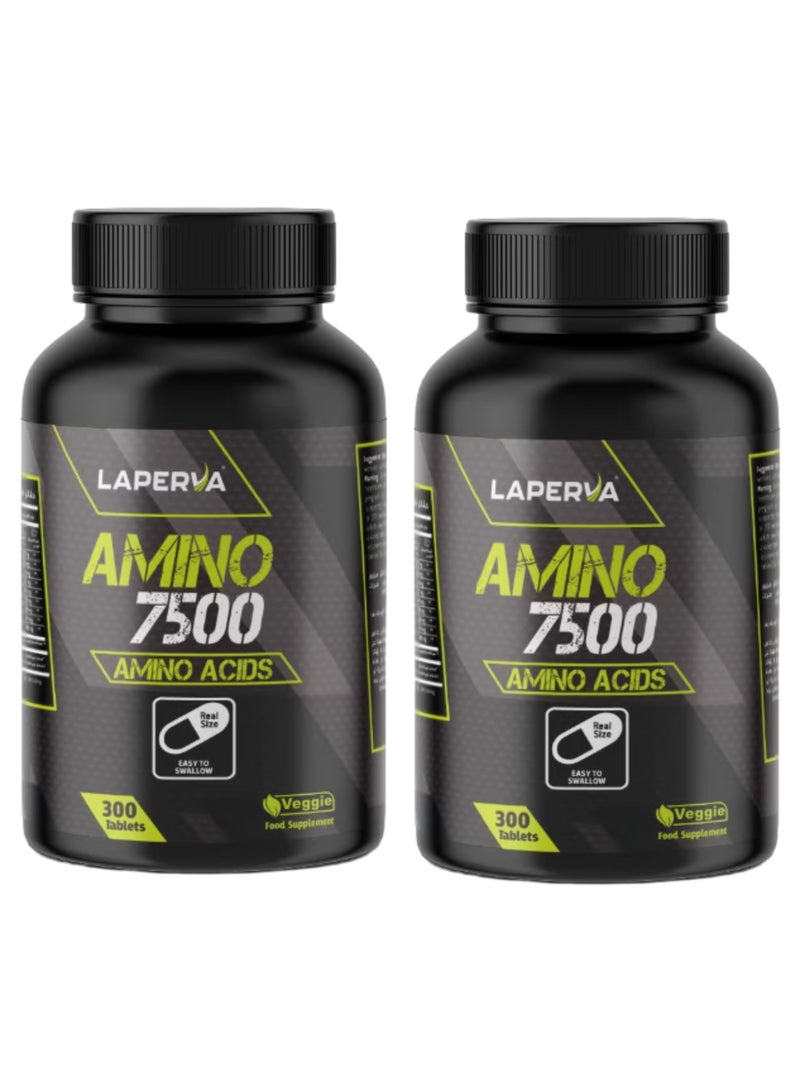 Laperva Amino Tablets, 7500 mg, 300 Tablets, Lean Muscles Growth, Protects Muscles, Pack of 2 - Image 2