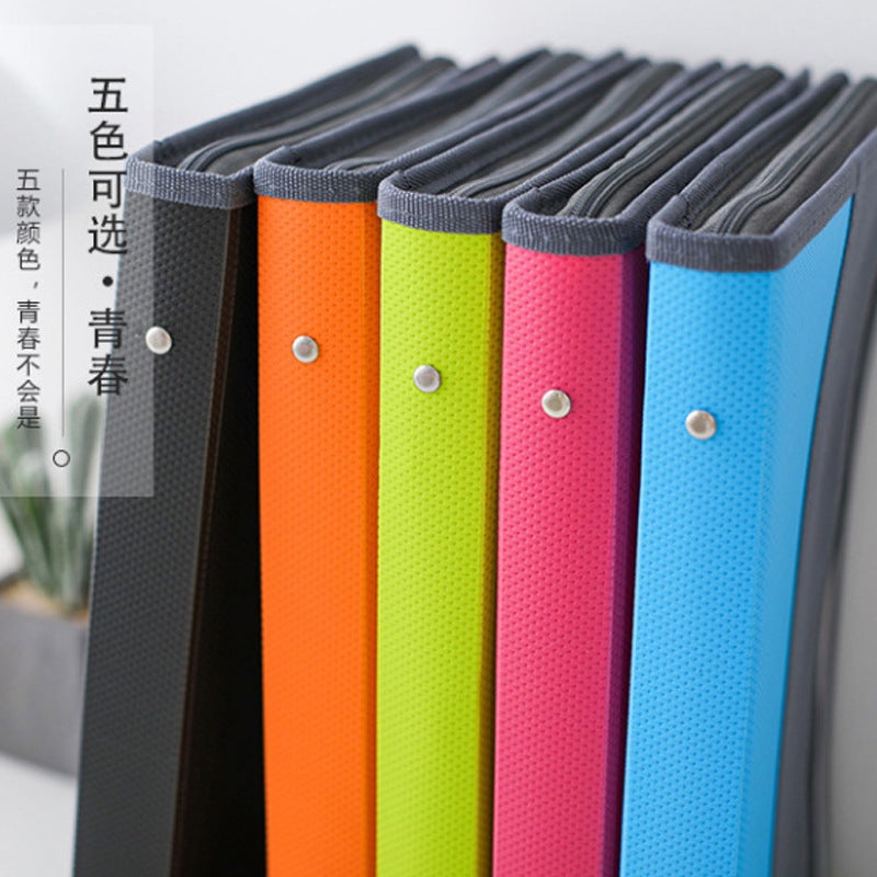 Office Multi-Layer Accordion File Folder 13 Compartments A4 Zipper Classification File Storage Accordion Bag Ins - Image 3