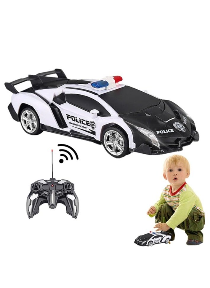 General - Transforming Robot Car Toy, Cool Transforming Remote Control Car - Transforming Toy Car 1:18 Sports Car Transforming Robot Remote Control One Key Transformation - Image 1