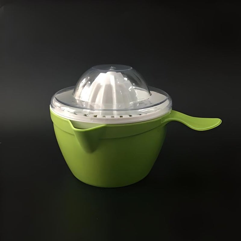 FITTO Juicer Plastic, Manual Fruit Juicer Machine, Portable Citrus Squeezer for Orange, Lemon, Grapes, Freshly Squeezed Juice, Kitchen Accessory with Two-Speed Control and Easy Cleaning,Assorted - Image 4