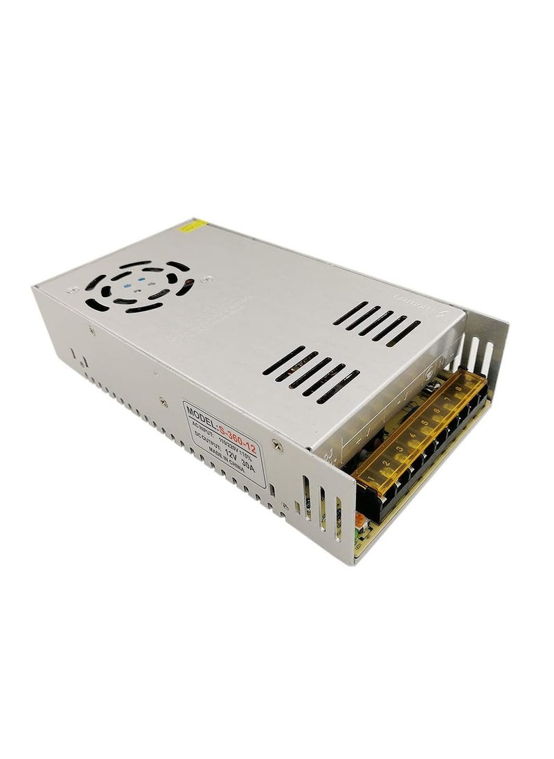 جوميز 12V 30A 360W الصمام إمدادات الطاقة - 110V / 220 فولت AC DC 12 فولت الجهد المنظم التبديل محول للأغراض العامة ، أدى ضوء الشريط ، علامات ، الصوت ، مشاريع الكمبيوتر  - Image 1