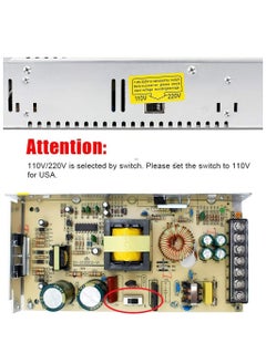GOMETY 12V 30A 360W LED Power Supply - 110V/220V AC to DC 12 Volt Universal Regulated Switching Transformer for LED Strip Lights, Signs, Audio, Computer Project  - Image 4