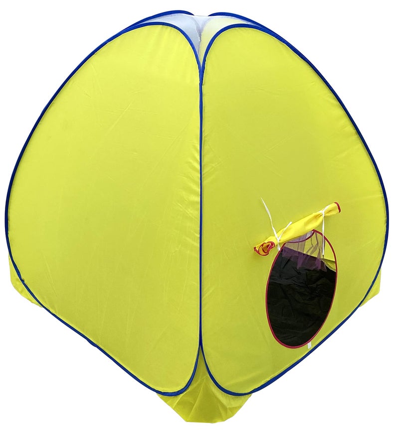 HOMECUTE Foldable Popup Big/Jumbo Size Play Tent House for Kids,Outdoor & Indoor Use, 3 Year to 12 Years 110 x 110 x 120 cm (Big Size Yellow) - Image 5