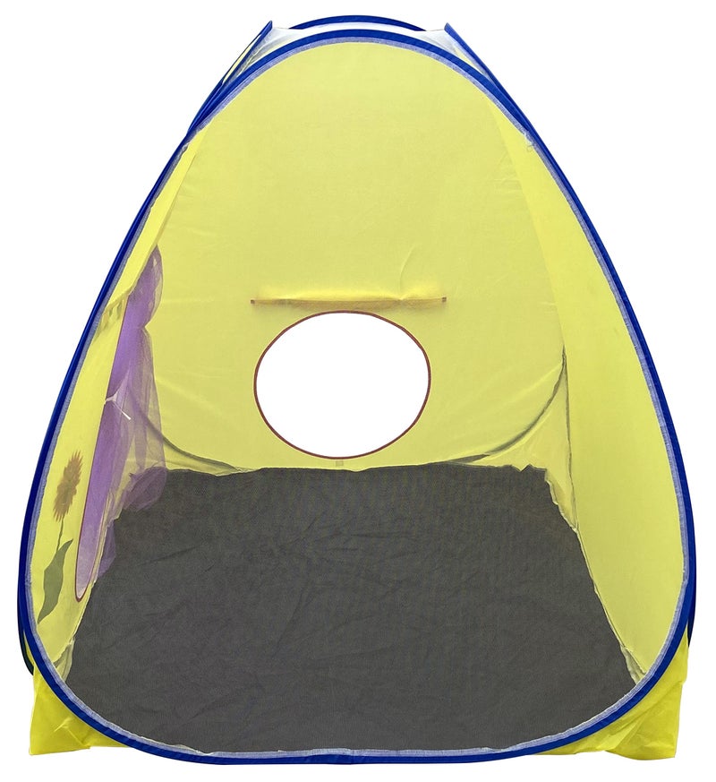 HOMECUTE Foldable Popup Big/Jumbo Size Play Tent House for Kids,Outdoor & Indoor Use, 3 Year to 12 Years 110 x 110 x 120 cm (Big Size Yellow) - Image 4