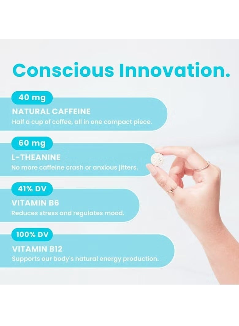 Gum NeuroGum Energy Caffeine Gum (90 Pieces) - Sugar Free with L-theanine + Natural Caffeine + Vitamin B12 u0026 B6 - Nootropic Energy u0026 Focus Supplement for Women u0026 Men - Keto u0026 Vegan, Pepp - Image 2