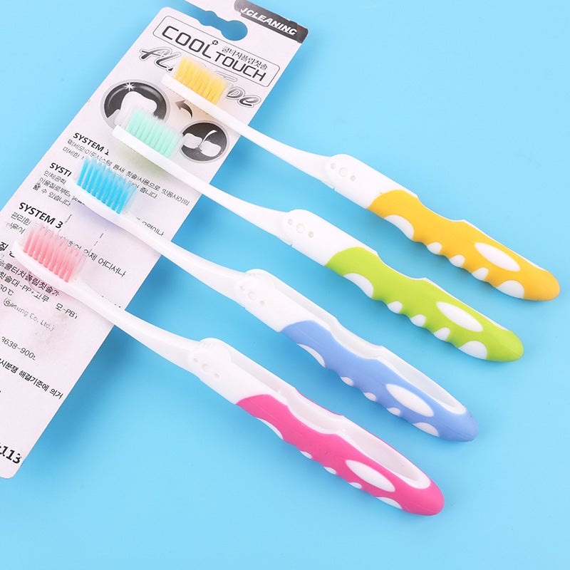 Generic Foldable Caterpillar Travel Toothbrushes Dual-Pack for Couples Blue yellow - Image 2