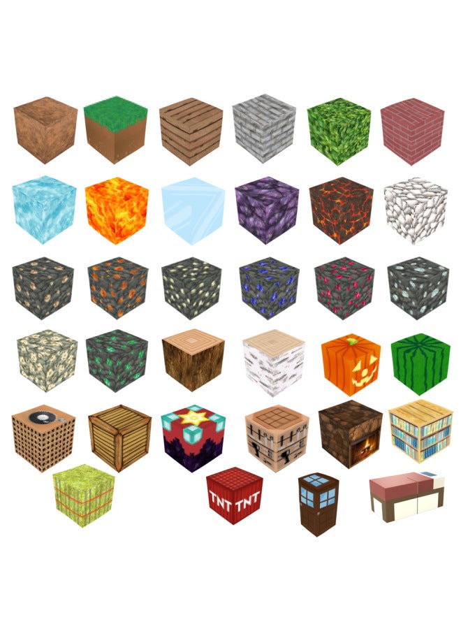 SOURCE Magnetic Block Assembling Magnet Building Block Toy MC Peripheral 2.5cm Mini My World Magnetic Block-Color:613 Sky City Gate -20 Tablets (experience Pack)-Specifications:Single Size: 2.5cm  - Image 5